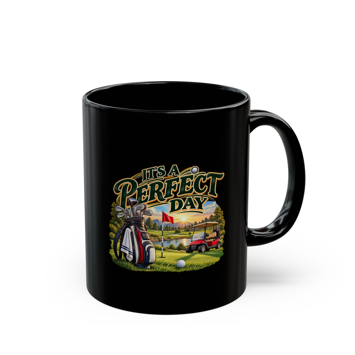 It’s a Perfect Day Golf Mug – Black Golfer Mug