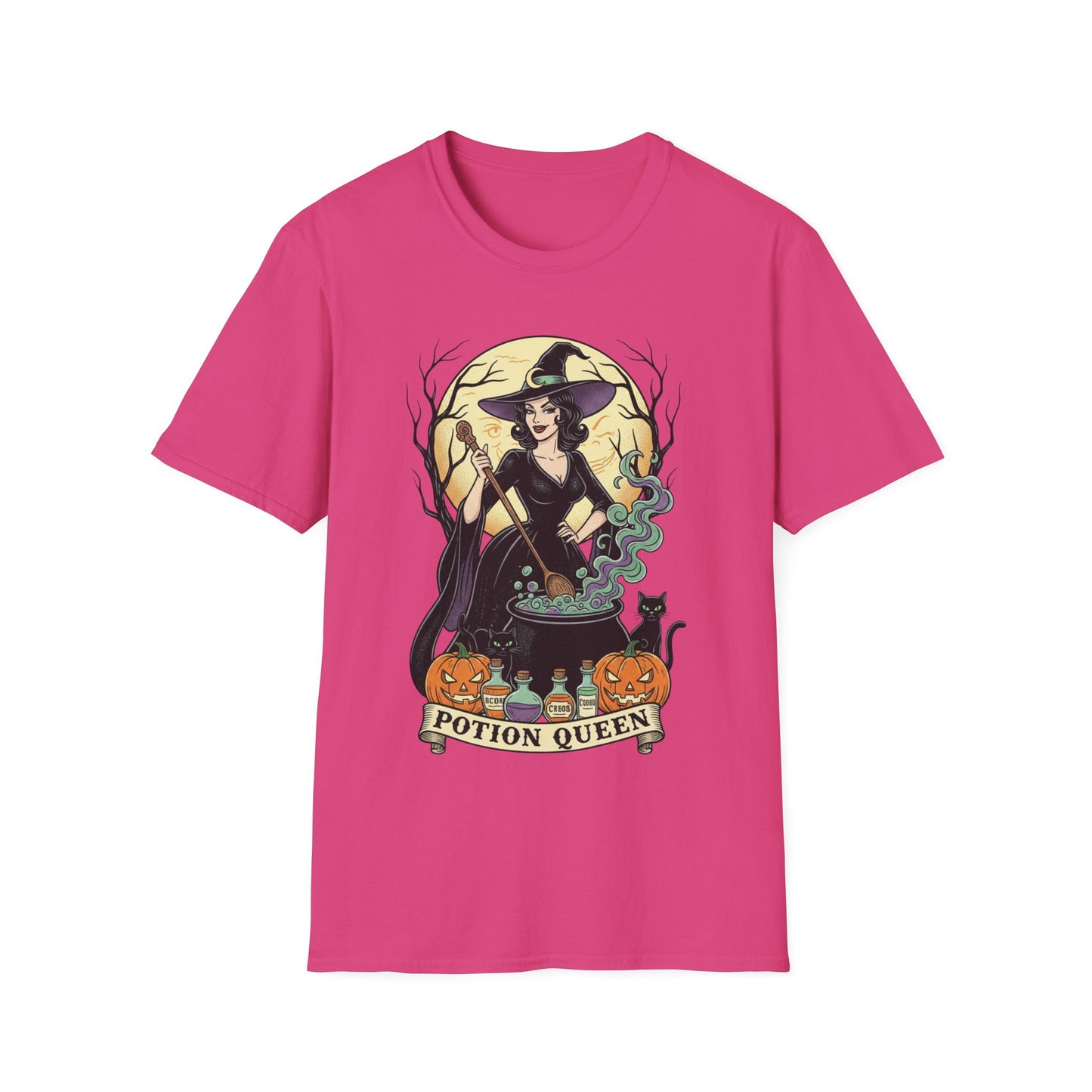 Potion Queen Halloween T-Shirt – Witch Graphic Unisex Tee