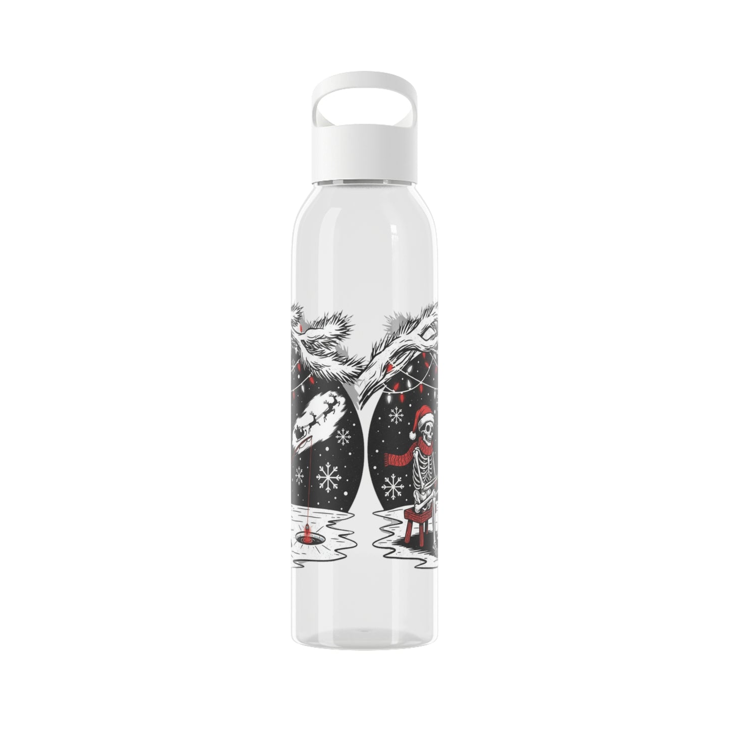 Merry Fishing Christmas Water Bottle – Skeleton Fishing Bottle