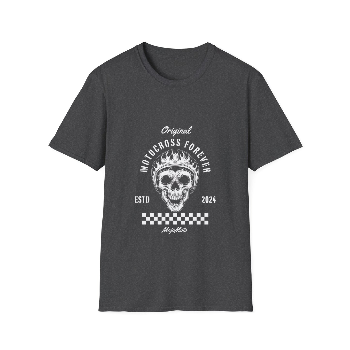 Motocross Forever T-Shirt, Unisex Graphic Tee, Skull Design, Perfect for Riders, Sport Enthusiasts, Gift for Motocross lovers everywhere
