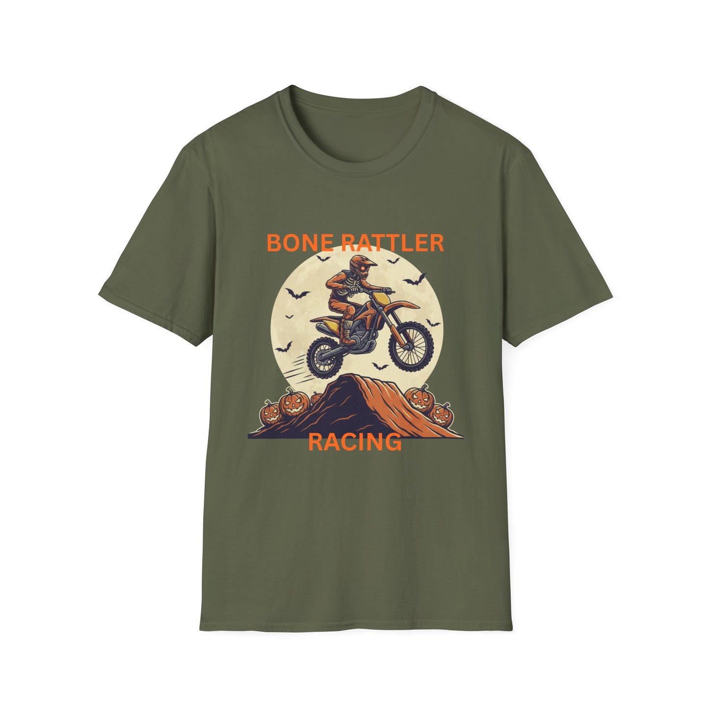 Bone Rattler Motocross Halloween T-Shirt – Unisex Dirt Bike Tee