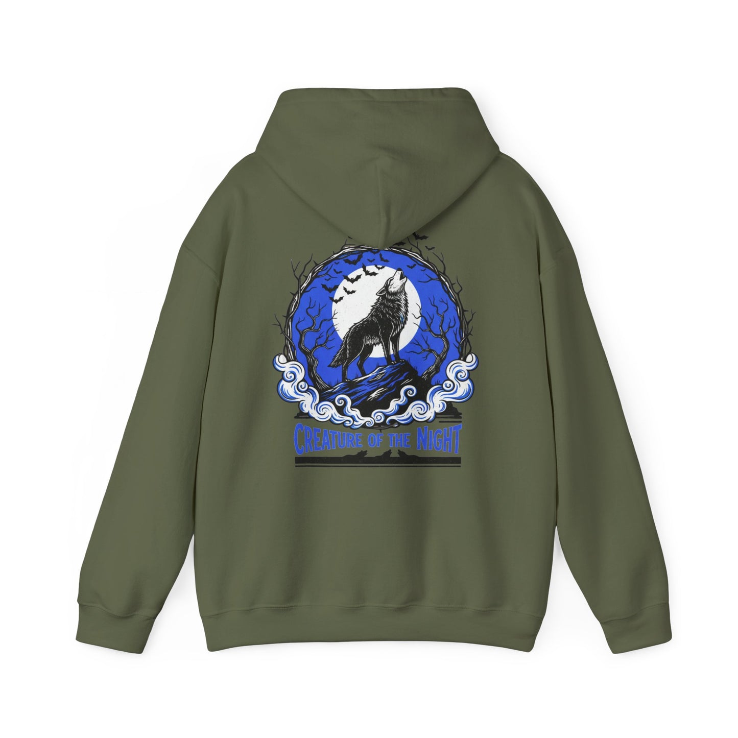 Creature of the Night Werewolf Hoodie – Halloween Back Print Hoodie