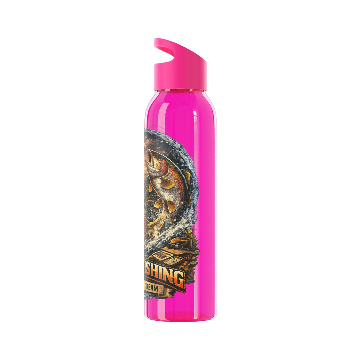 Gourde River Fishing Living the Dream – Bouteille de pêche pour pêcheur