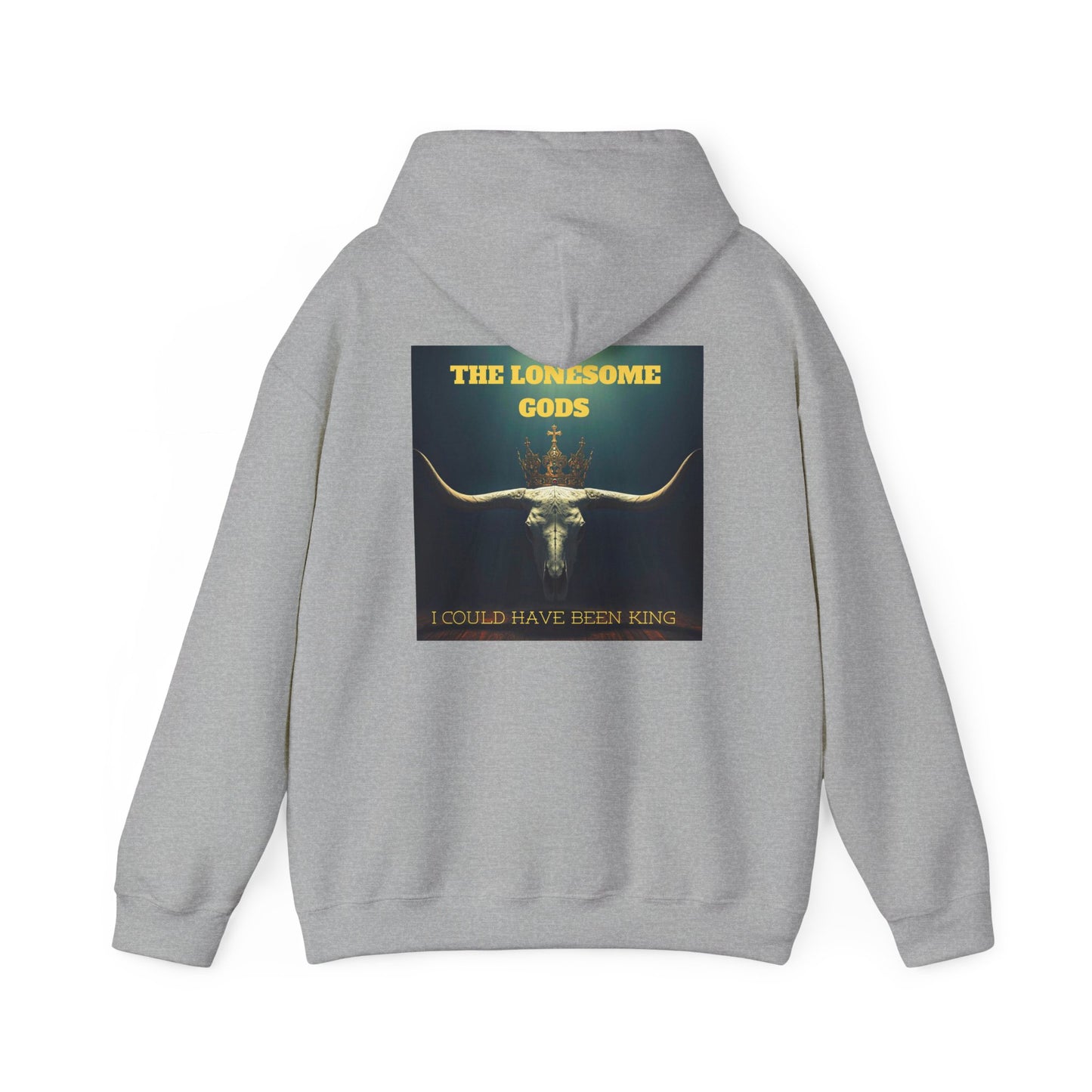 Sweat à capuche graphique Lonesome Gods - Sweat-shirt unisexe en tissu épais avec motifs des deux côtés