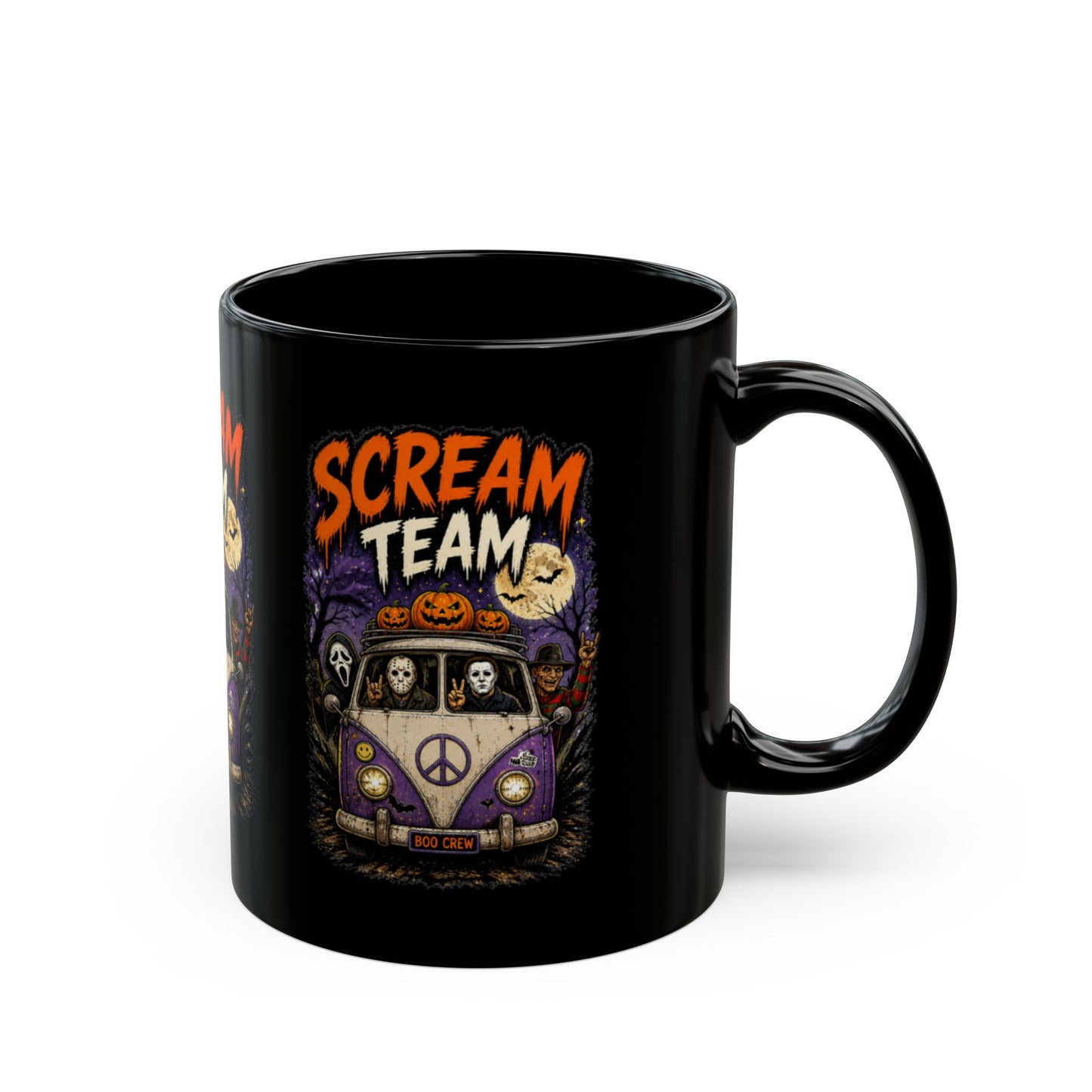 Scream Team Halloween Gamer Black Mug