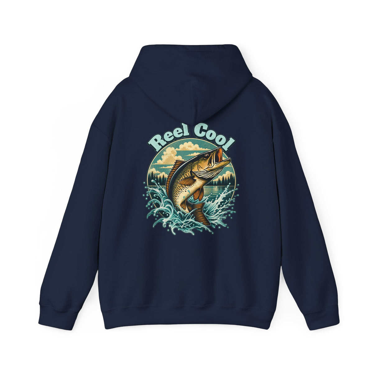 Reel Cool Back Print Hoodie – Retro Fishing Hoodie