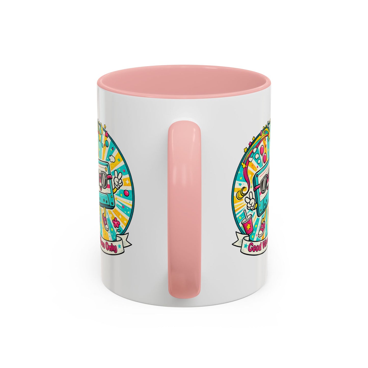 Retro Good Vibes Accent Mug