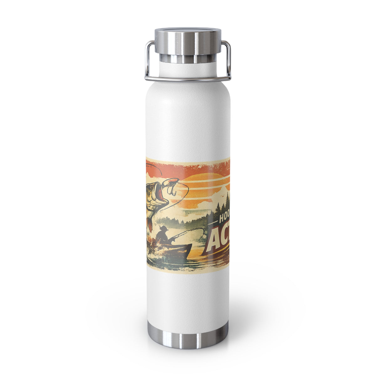 Hooked on Action Insulated Flask – Retro Fishing Flask