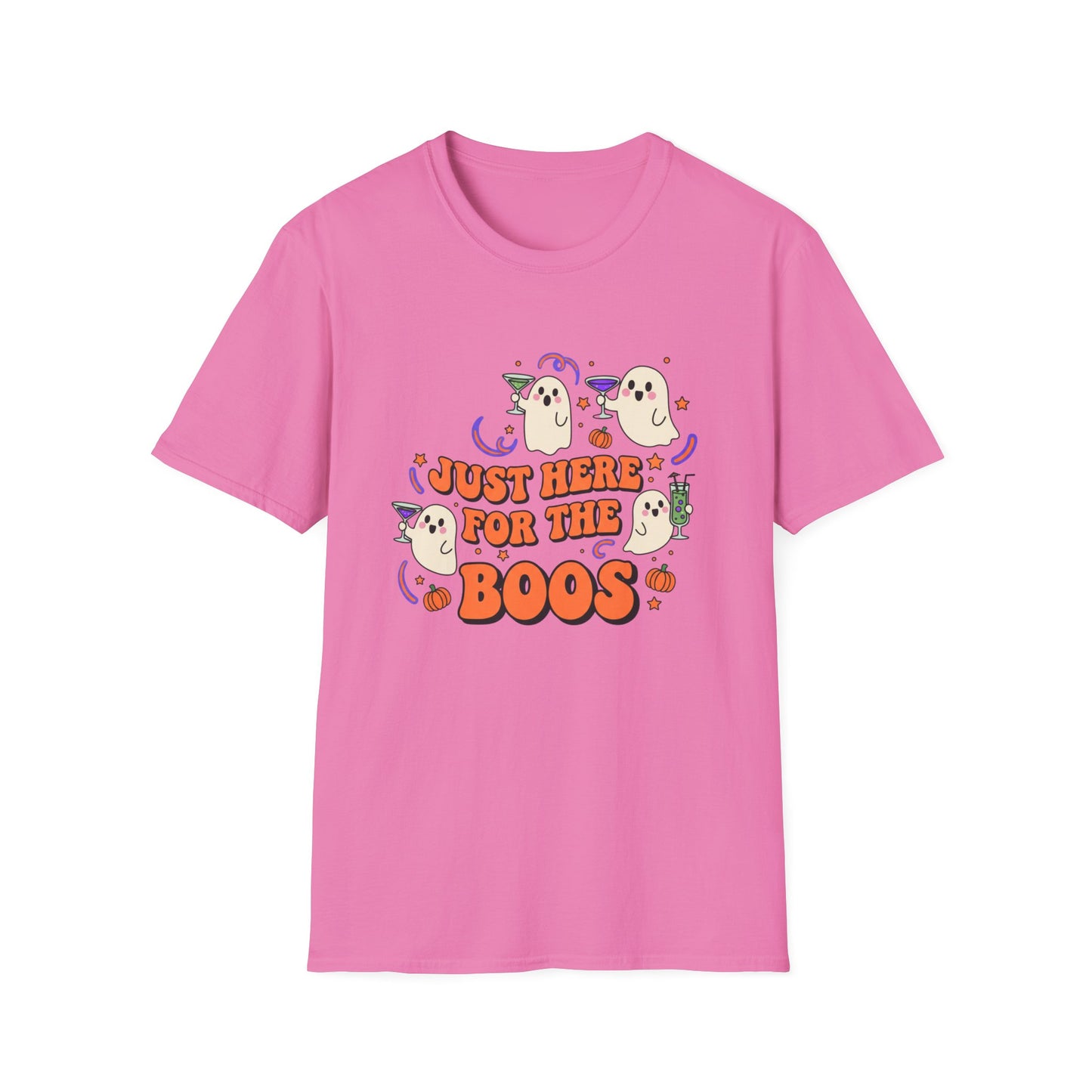 Just Here for the Boos Halloween T-Shirt – Unisex Ghost Tee