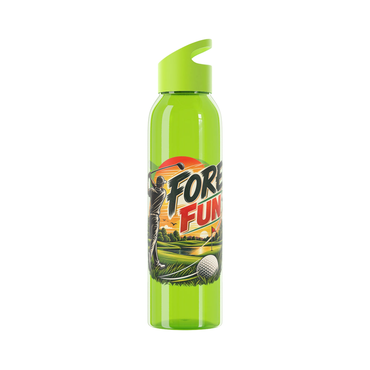 Fore Fun Golf Trinkflasche – Retro-Golfer-Design