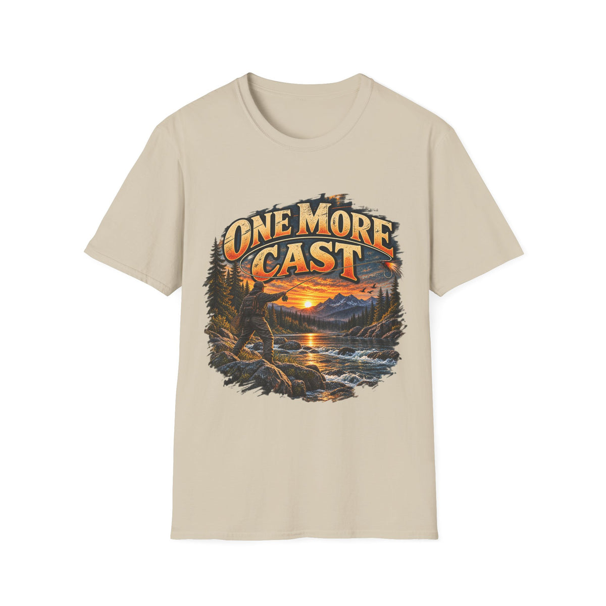 One More Cast Fishing T-Shirt – Vintage Angler Graphic Tee