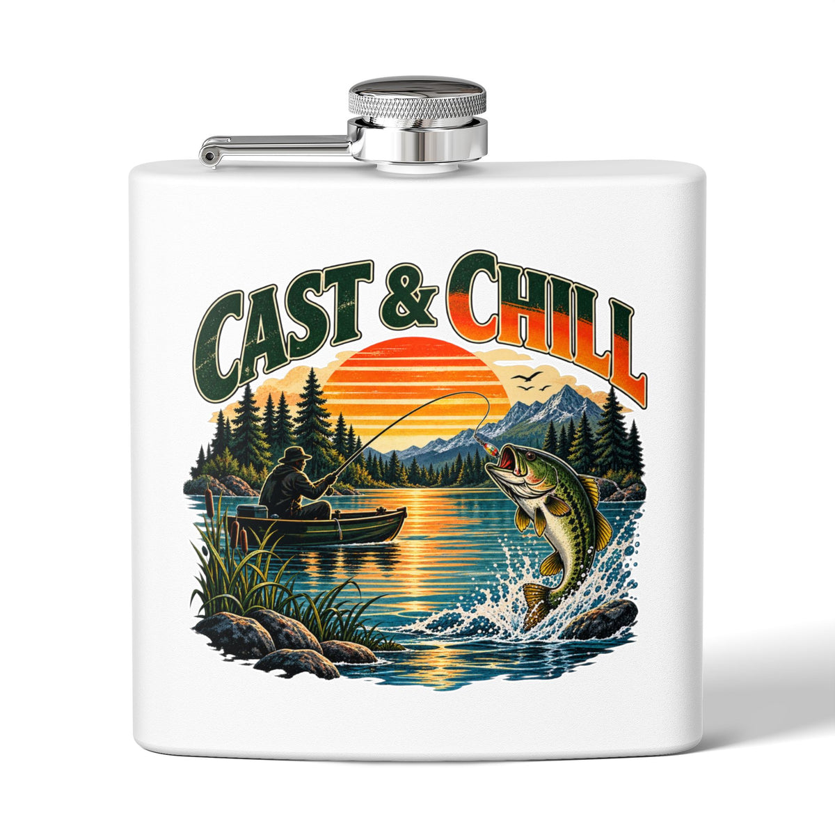 Cast & Chill Hip Flask – Vintage Fishing Flask