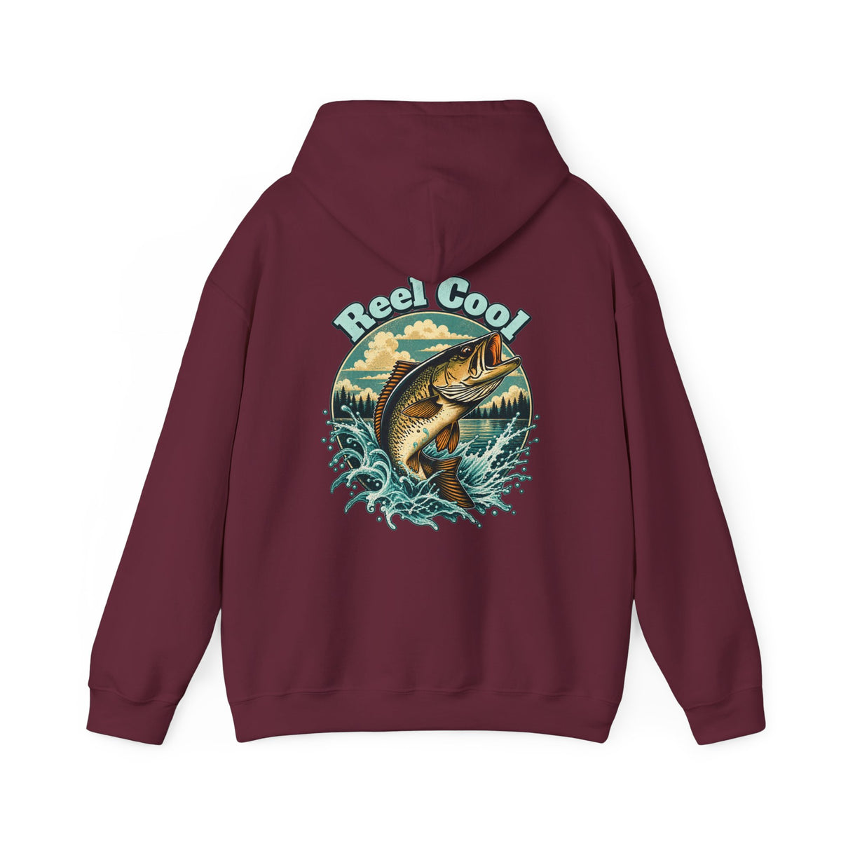 Reel Cool Back Print Hoodie – Retro Fishing Hoodie