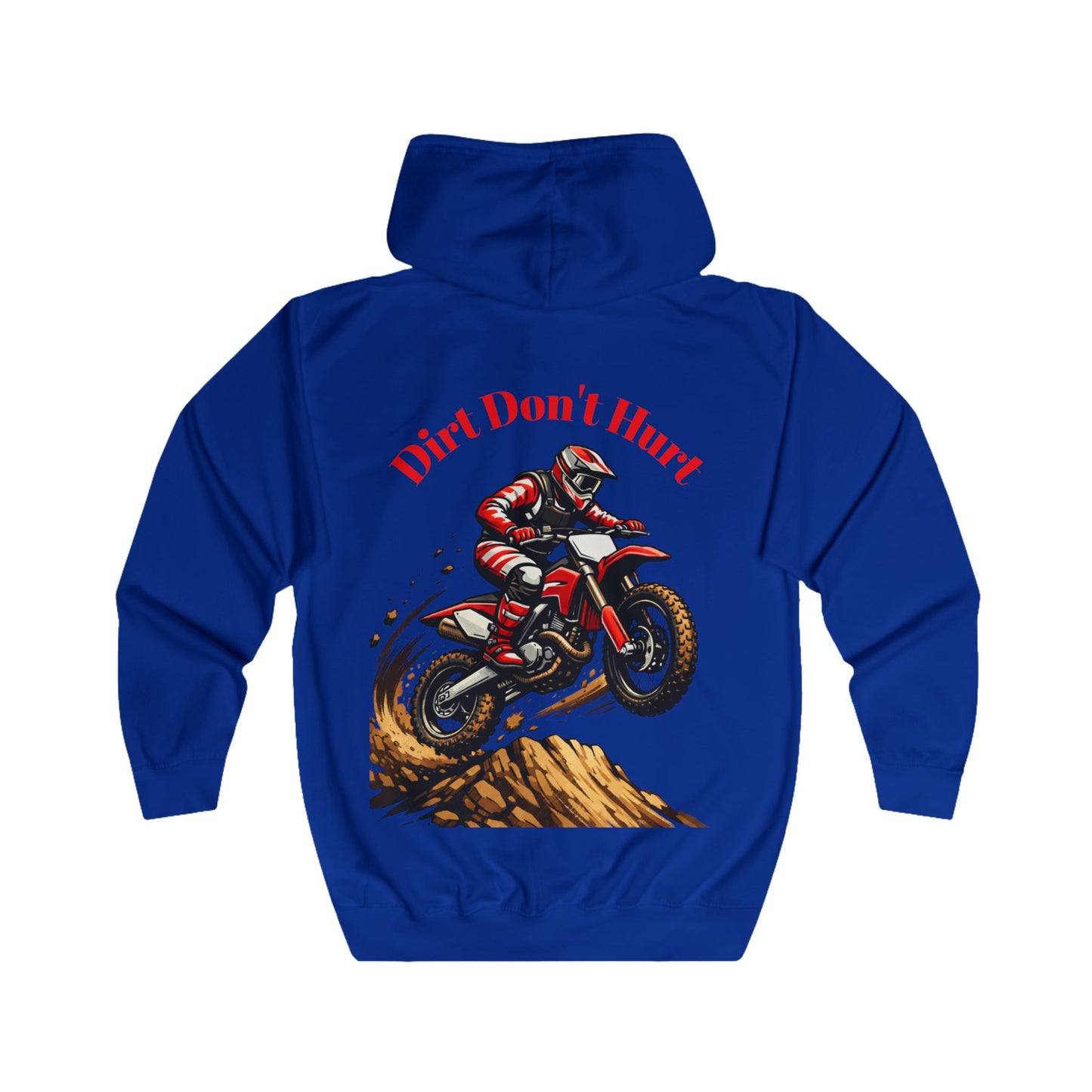 Sweat à Capuche Unisexe Motocross Dirt Bike La Terre Ne Fait Pas Mal Graphique