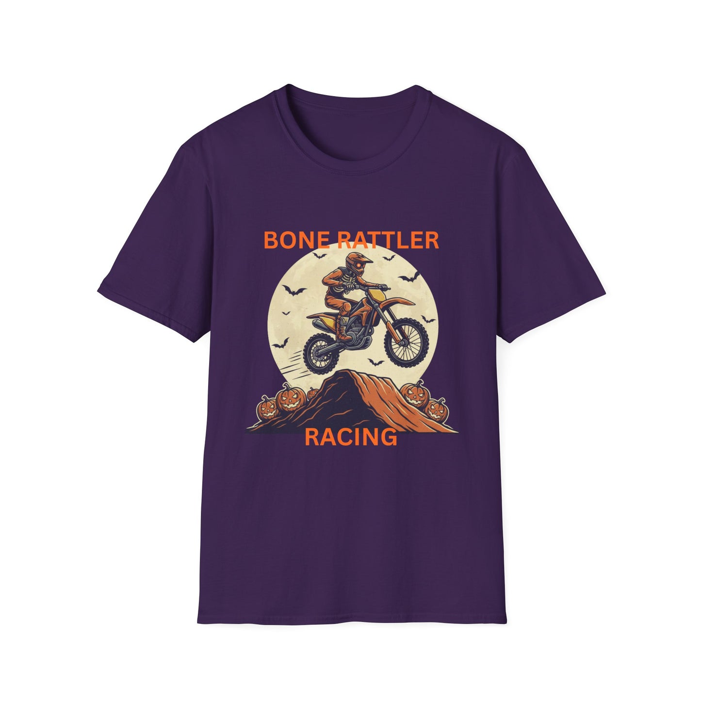 Bone Rattler Motocross Halloween T-Shirt – Unisex Dirt Bike Tee