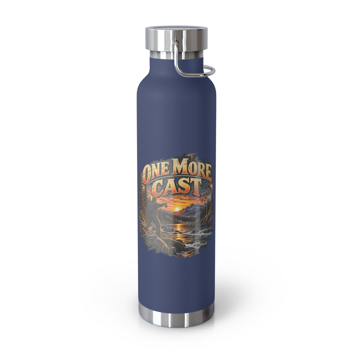 One More Cast Insulated Flask – Vintage Fishing Flask