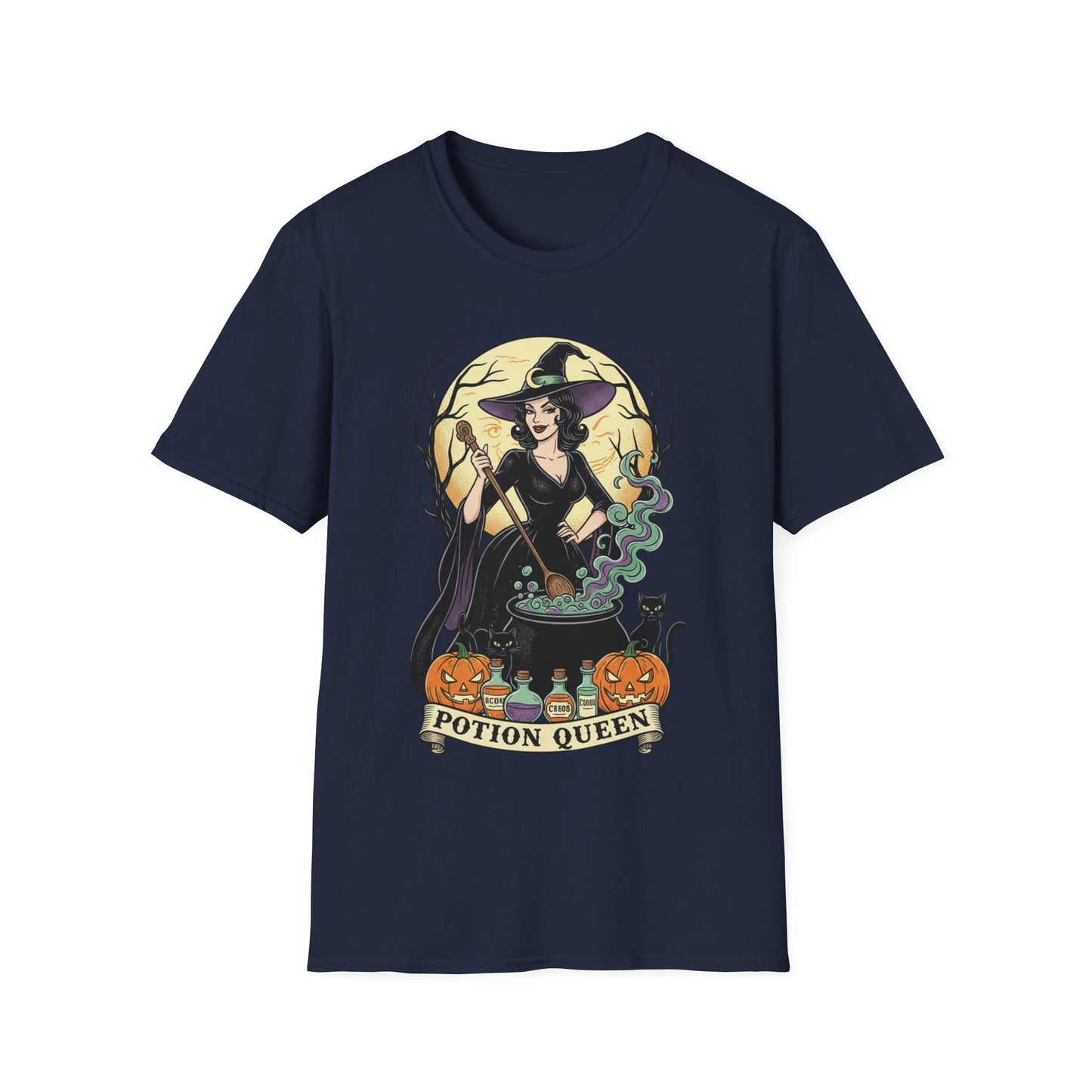 Potion Queen Halloween T-Shirt – Witch Graphic Unisex Tee