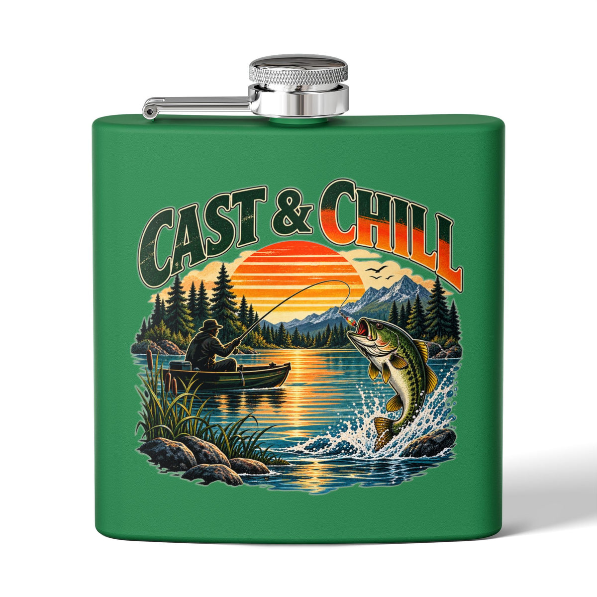 Cast & Chill Hip Flask – Vintage Fishing Flask