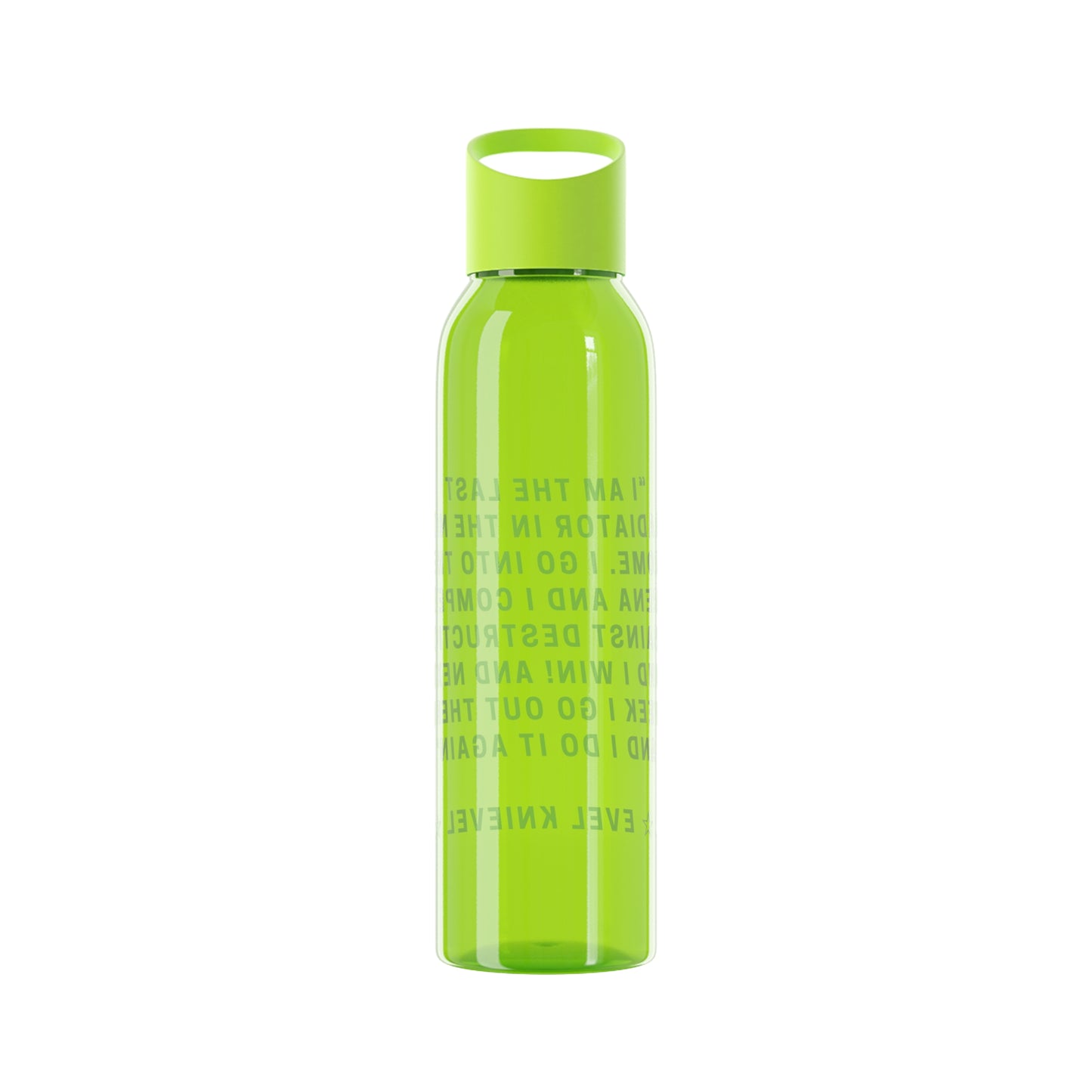 Evel Kneivel Legends Quote Water Bottle