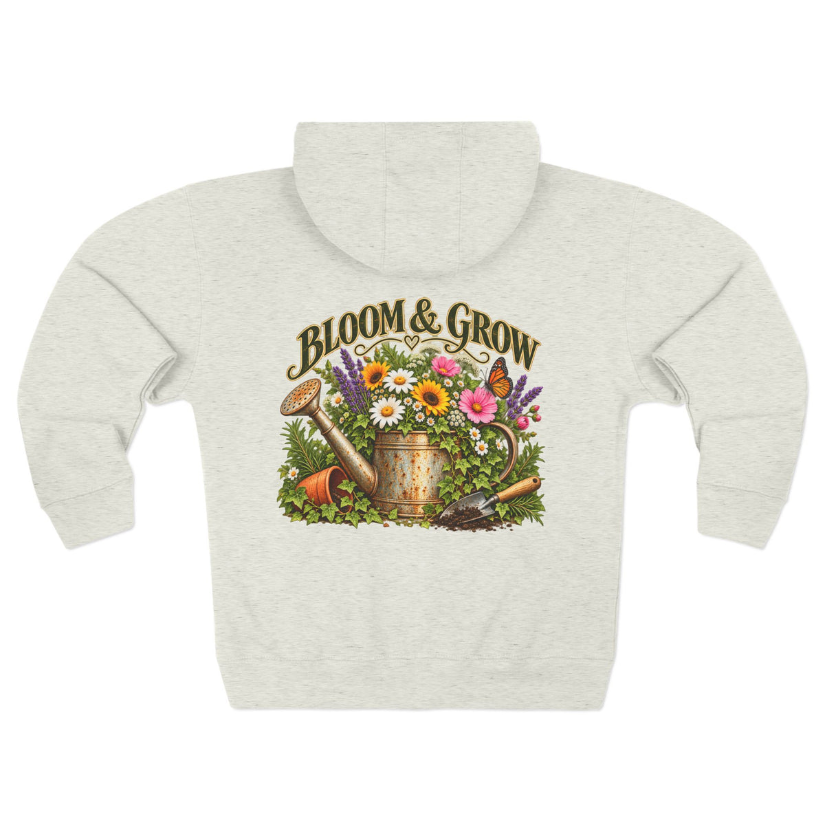 Bloom & Grow Vintage Garden – Zip Hoodie