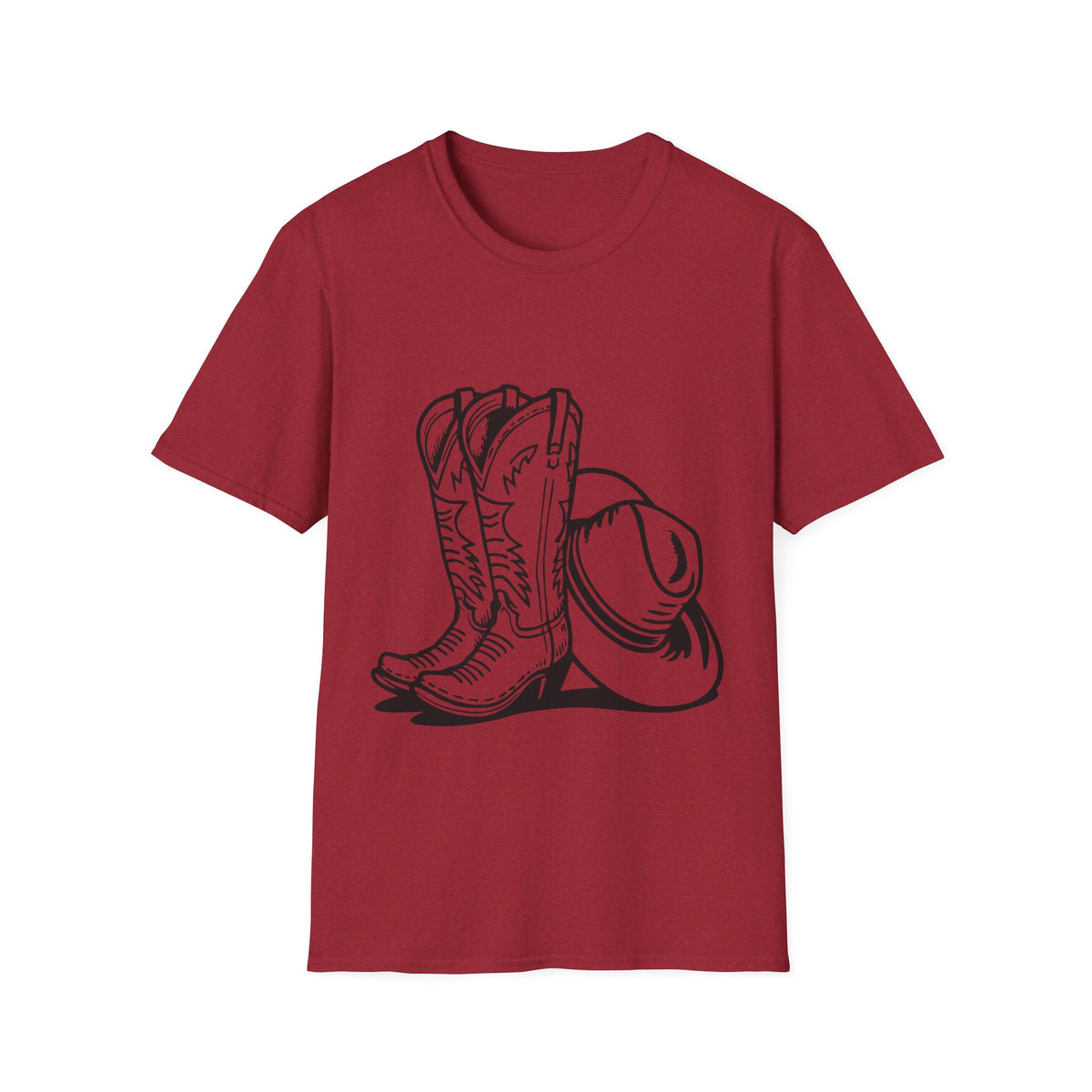T-shirt Bottes et chapeau de cow-boy – T-shirt graphique style western