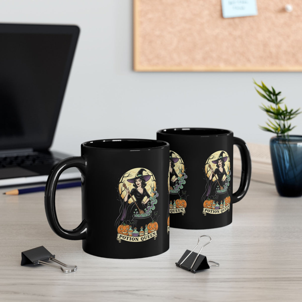 Potion Queen Halloween Black Mug