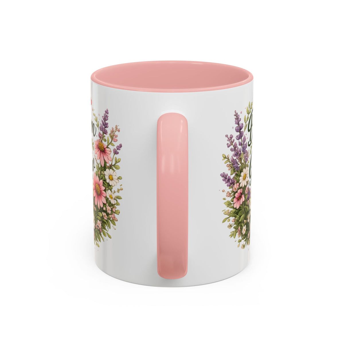 Bloom & Grow Floral Accent Ceramic Mug