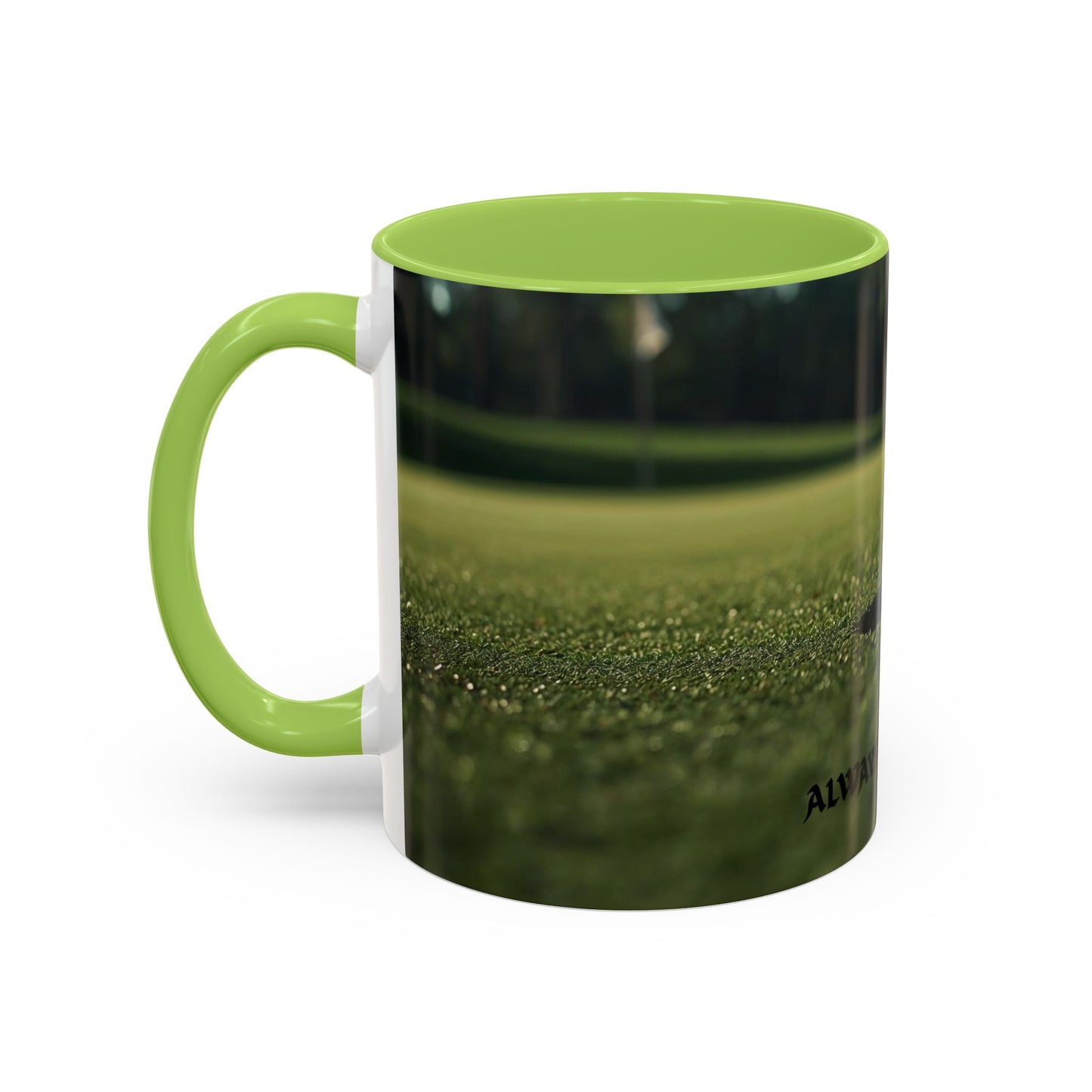 Golf-Inspired Accent Coffee or Tea Mug | Perfect Gift for Golf Lovers | Always A Good Day | Coffee or Tea Mug for Golfers