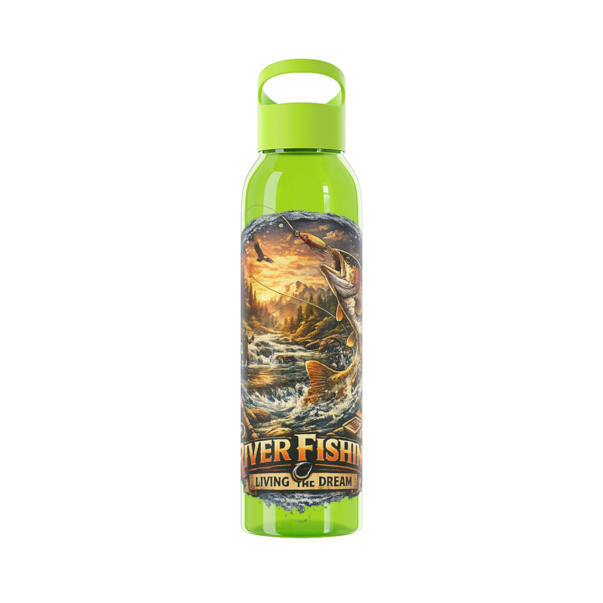 Gourde River Fishing Living the Dream – Bouteille de pêche pour pêcheur