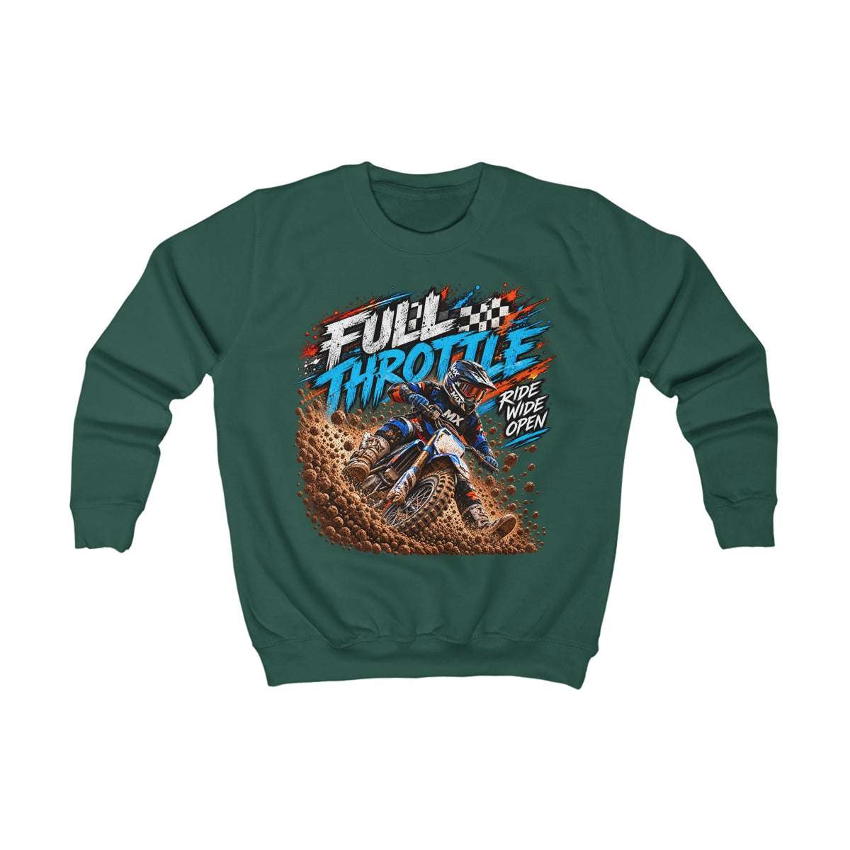 Full Throttle Youth Sweatshirt – Kids Motocross Jumper