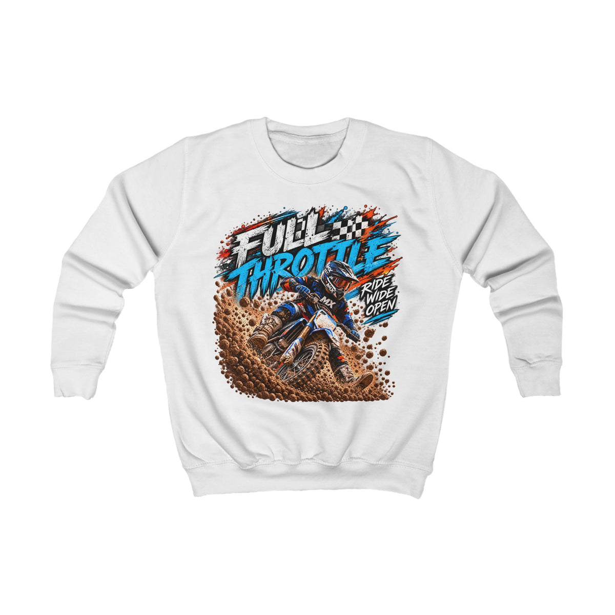 Full Throttle Youth Sweatshirt – Kids Motocross Jumper