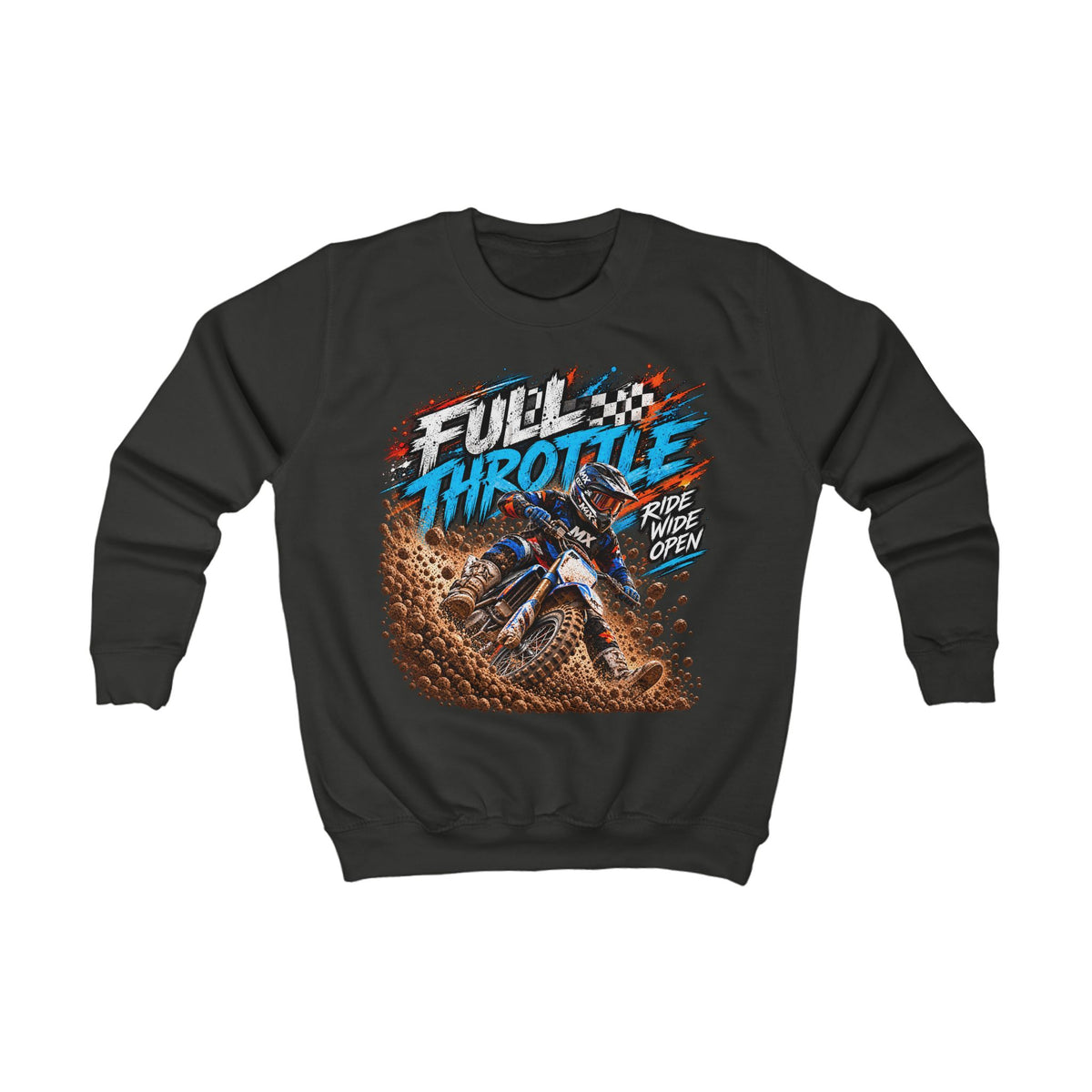 Full Throttle Youth Sweatshirt – Kids Motocross Jumper