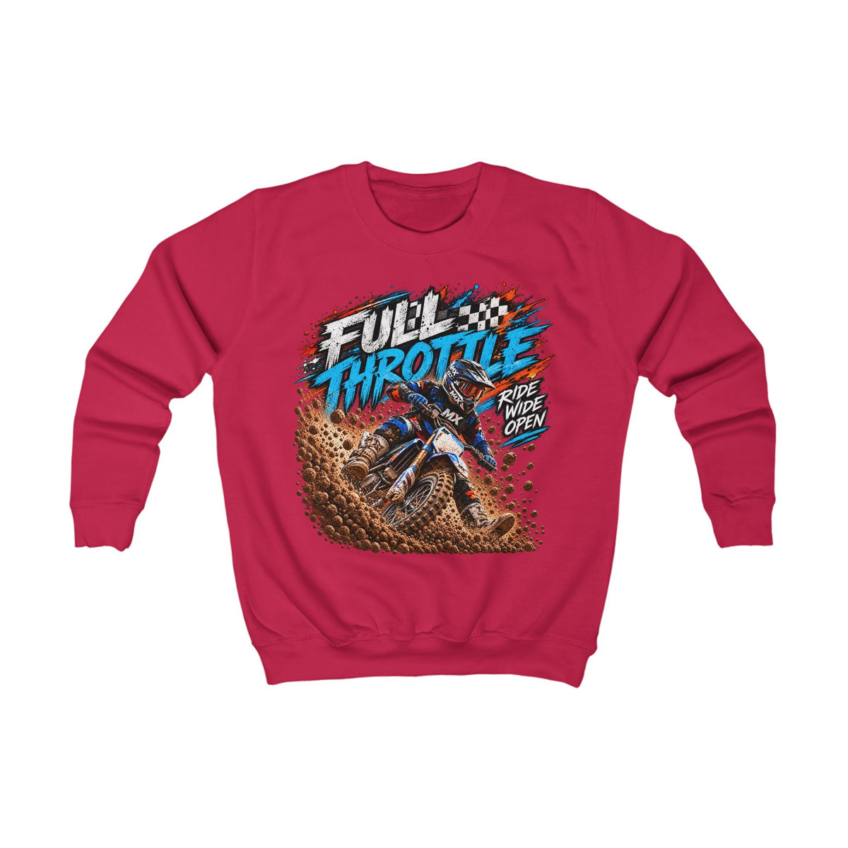Full Throttle Youth Sweatshirt – Kids Motocross Jumper