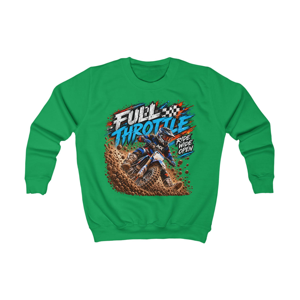 Full Throttle Youth Sweatshirt – Kids Motocross Jumper