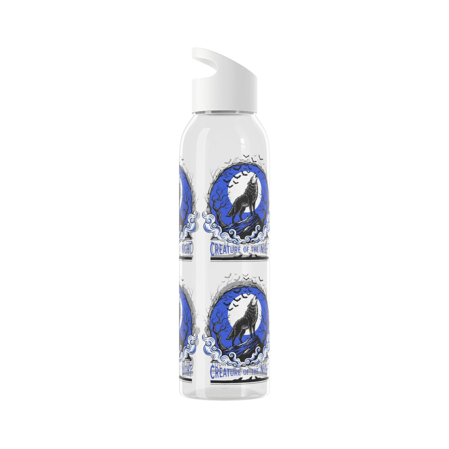 Creature of the Night Halloween Water Bottle – Werewolf Moon Design