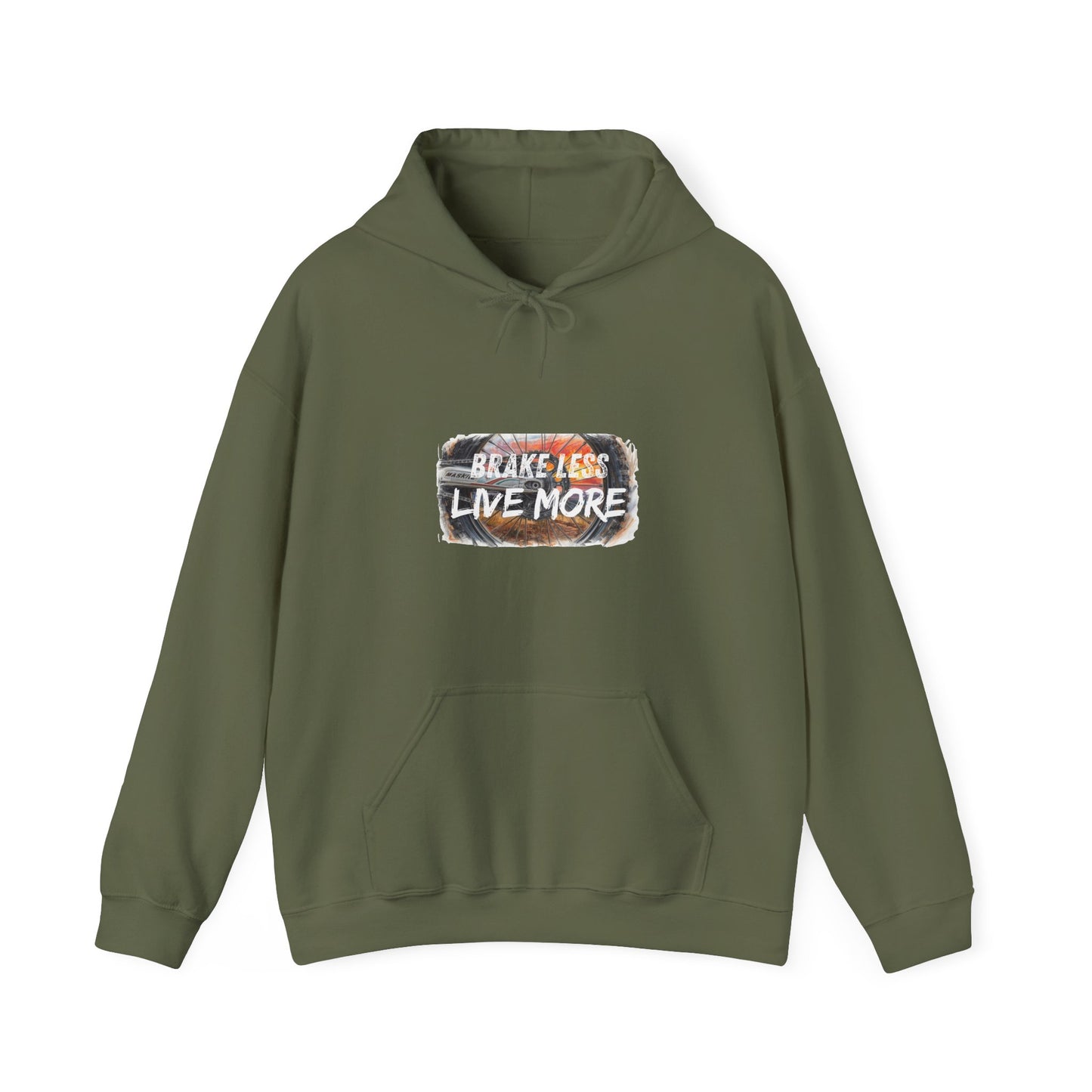 Brake Less Live More Hoodie — Motocross Graphic Pullover