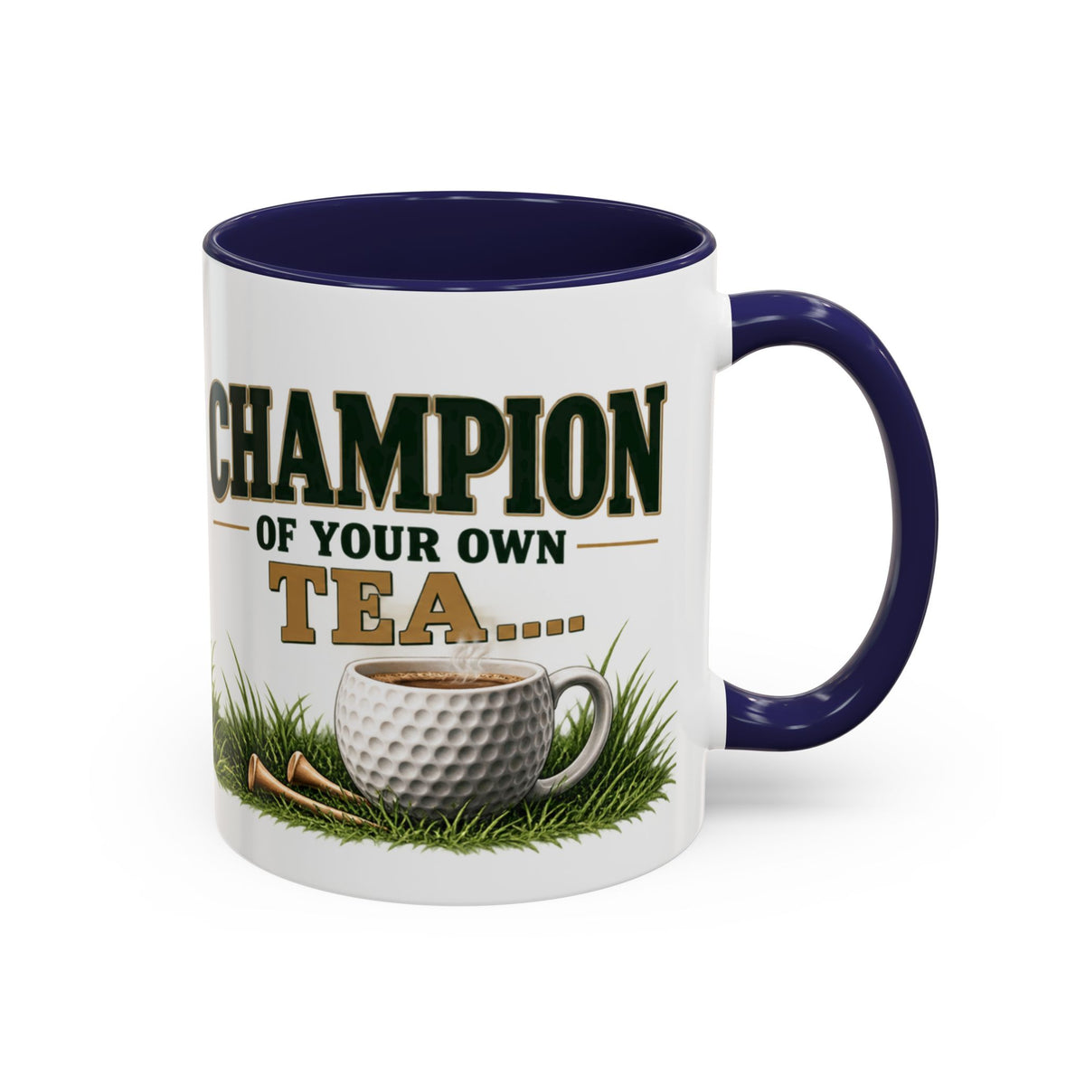 Golf Champion Accent Mug – Wraparound Golfer Design