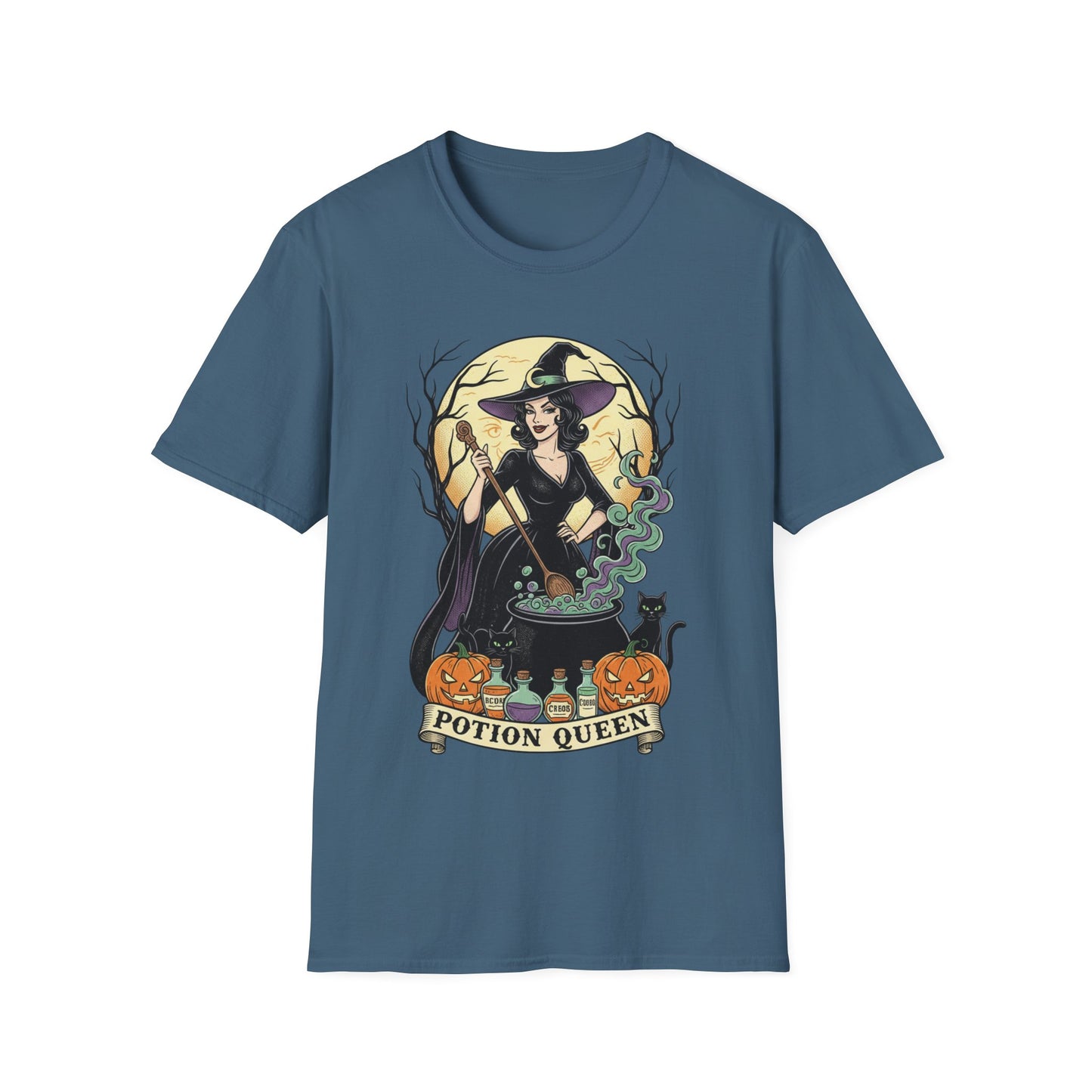 Potion Queen Halloween T-Shirt – Witch Graphic Unisex Tee