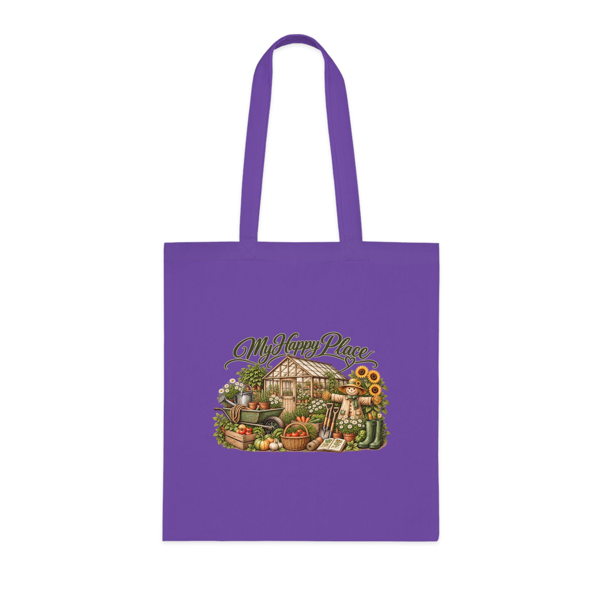 My Happy Place Greenhouse Gardening Tote Bag