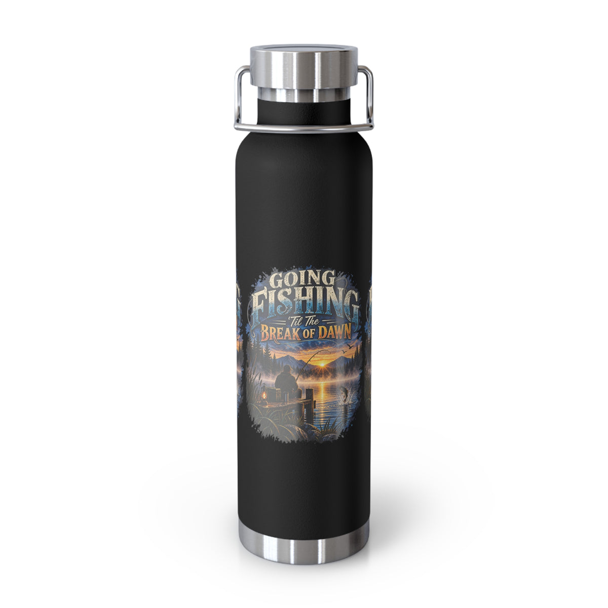 Going Fishing ’Til the Break of Dawn Insulated Flask – Fishing Flask