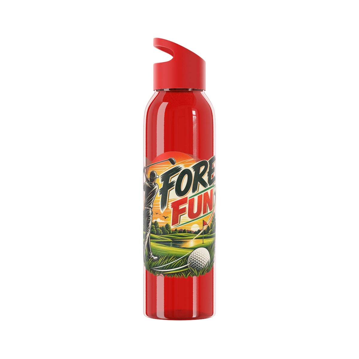 Fore Fun Golf Trinkflasche – Retro-Golfer-Design