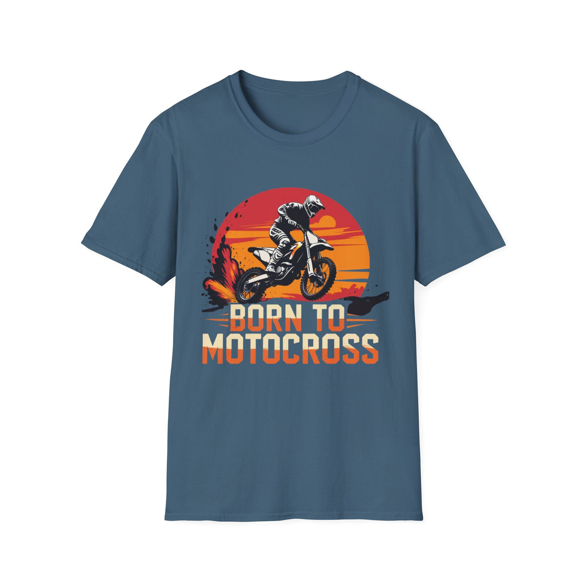 Born to Motocross Sunset T-Shirt - Dirt Bike Tee