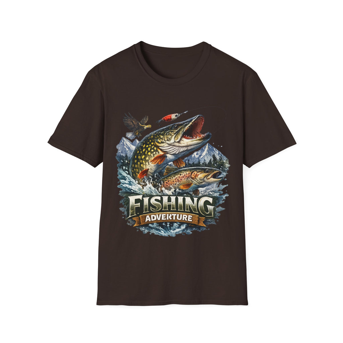 Fishing Adventure T-Shirt – Angler Graphic Fishing Tee