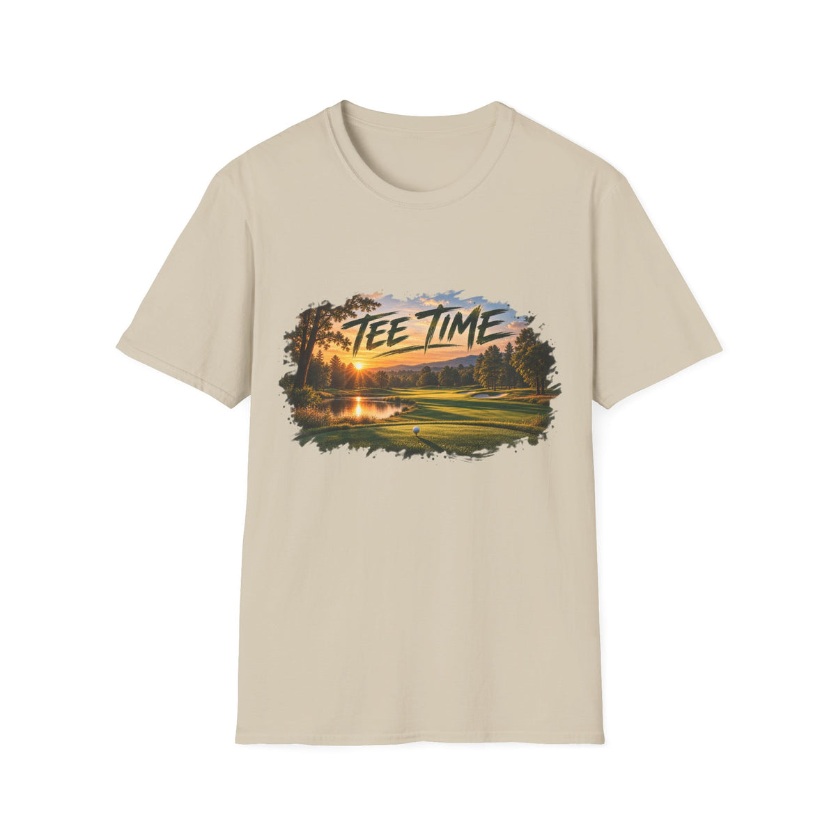 Tee Time Golf T-Shirt – Sunset Golf Course Tee