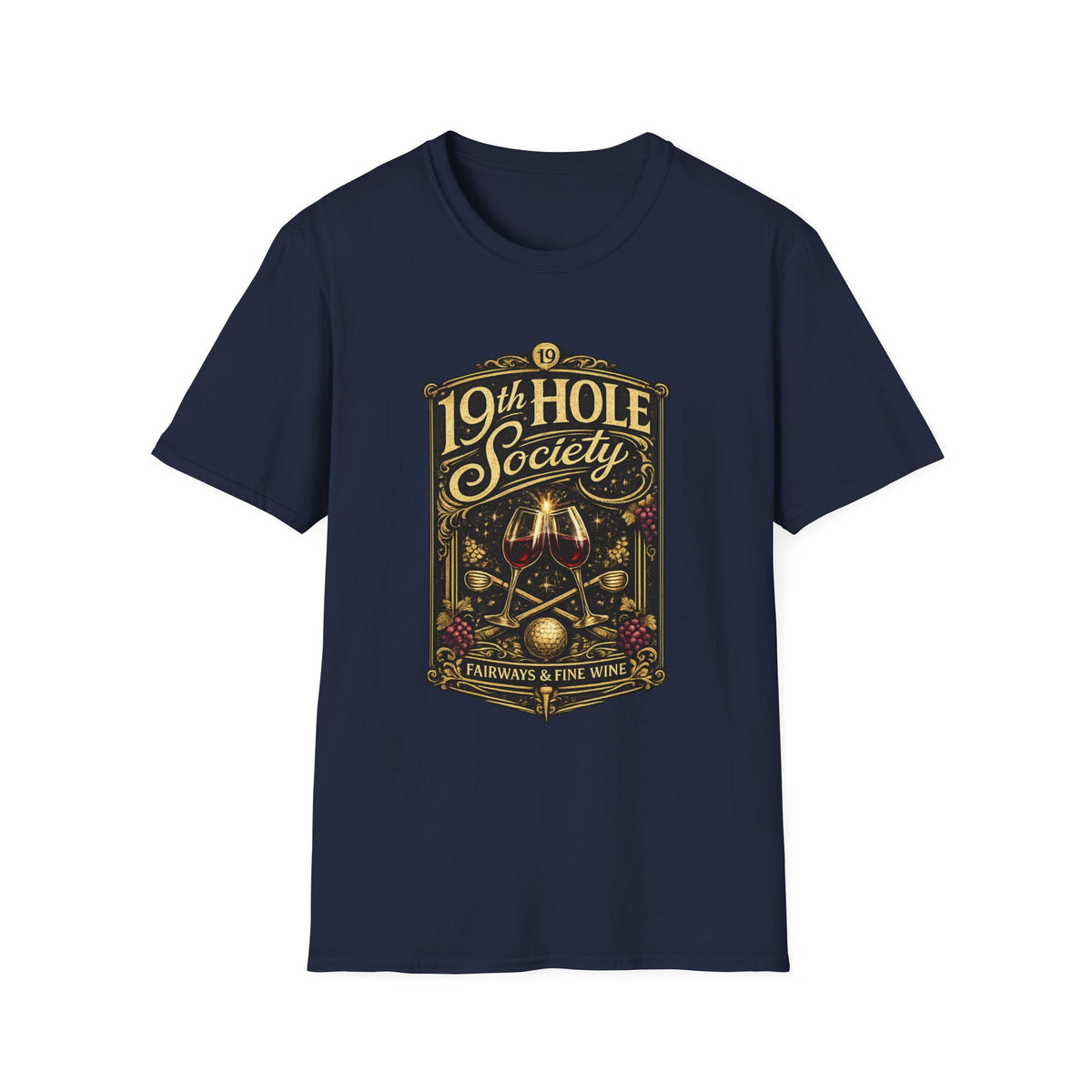 19th Hole Society Fairways and Fine Wine T-Shirt