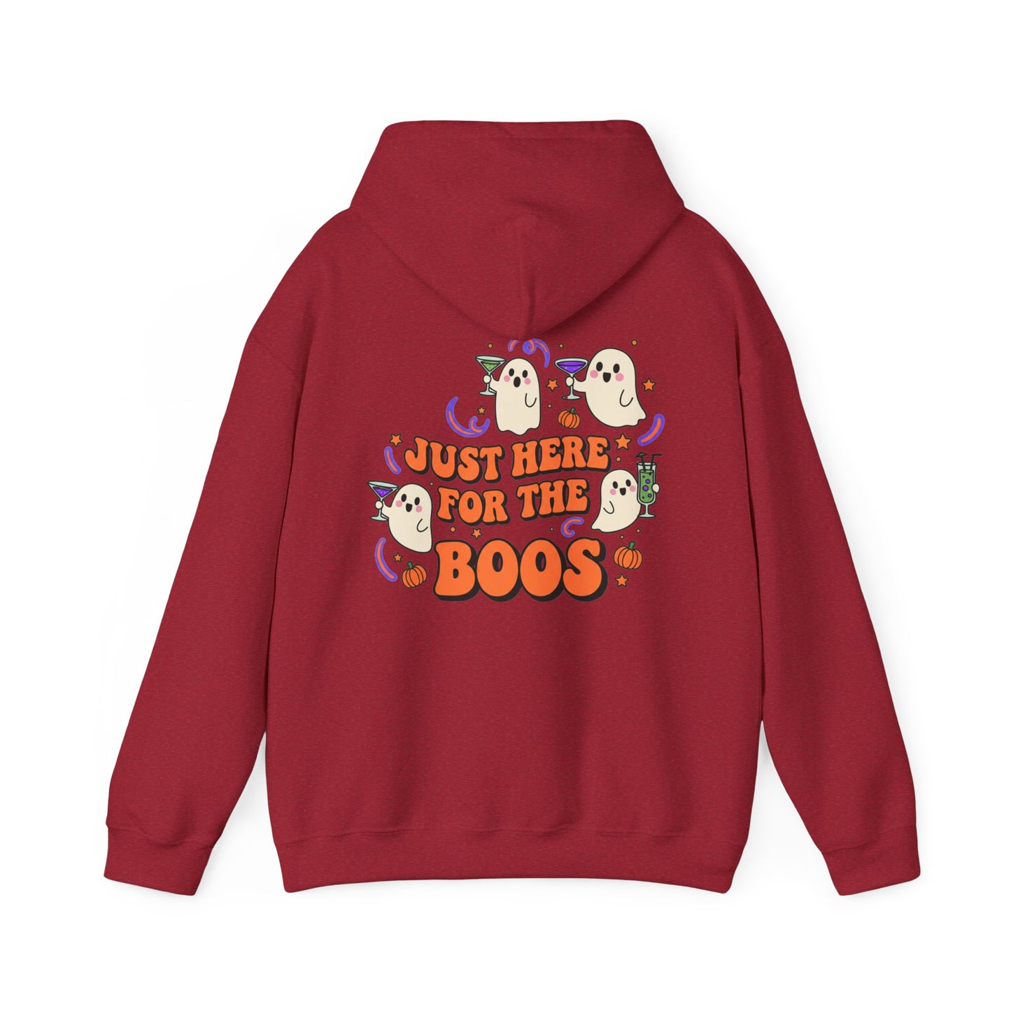 Just Here for the Boos Halloween Ghost Hoodie