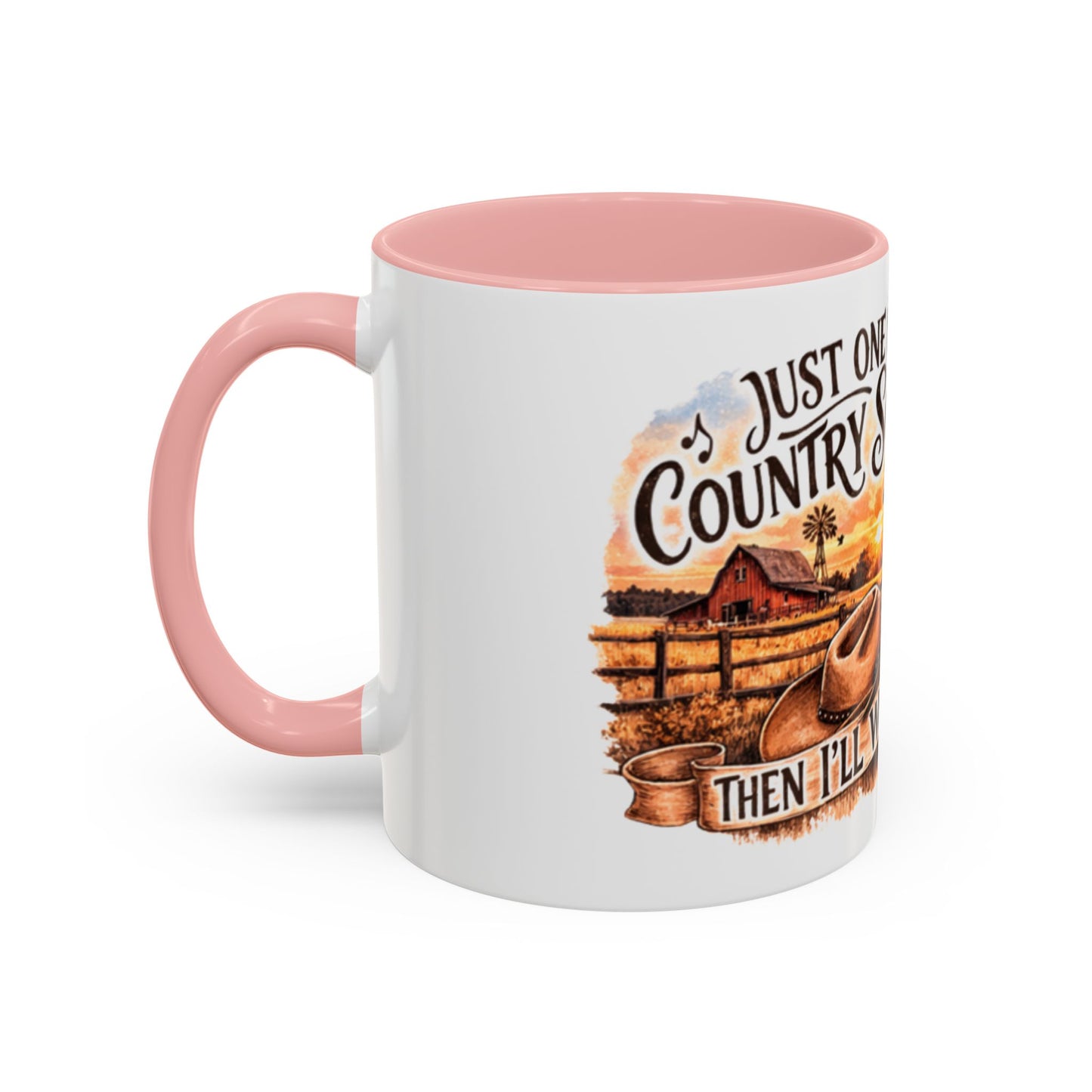 Mug à café country - Mug accent "Juste une autre chanson country" (325 ml)