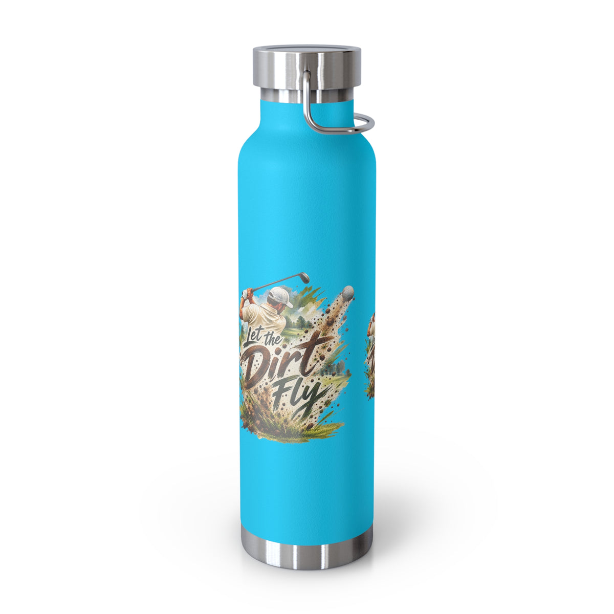 Let the Dirt Fly Golf Flask – Insulated Golf Water Bottle