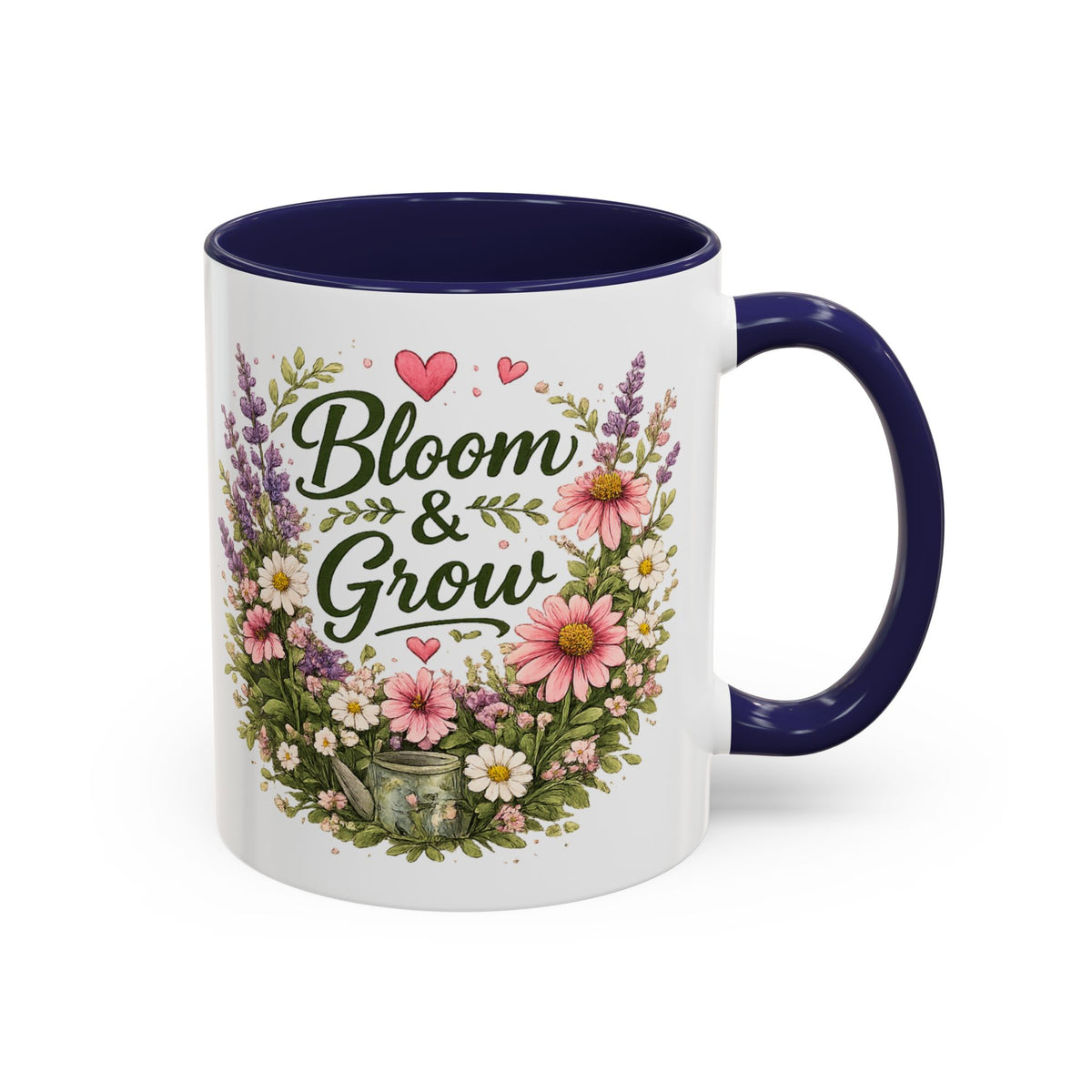 Bloom & Grow Floral Accent Ceramic Mug