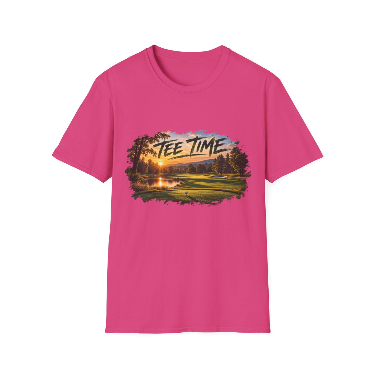 Tee Time Golf T-Shirt – Sunset Golf Course Tee